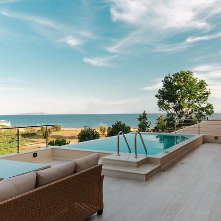 Villa Vasillis-Heated Swimming Pool With Infinity View Віталадес Екстер'єр фото