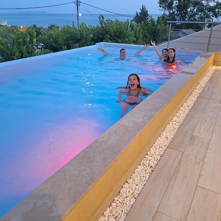 Villa Vasillis-Heated Swimming Pool With Infinity View Віталадес Екстер'єр фото