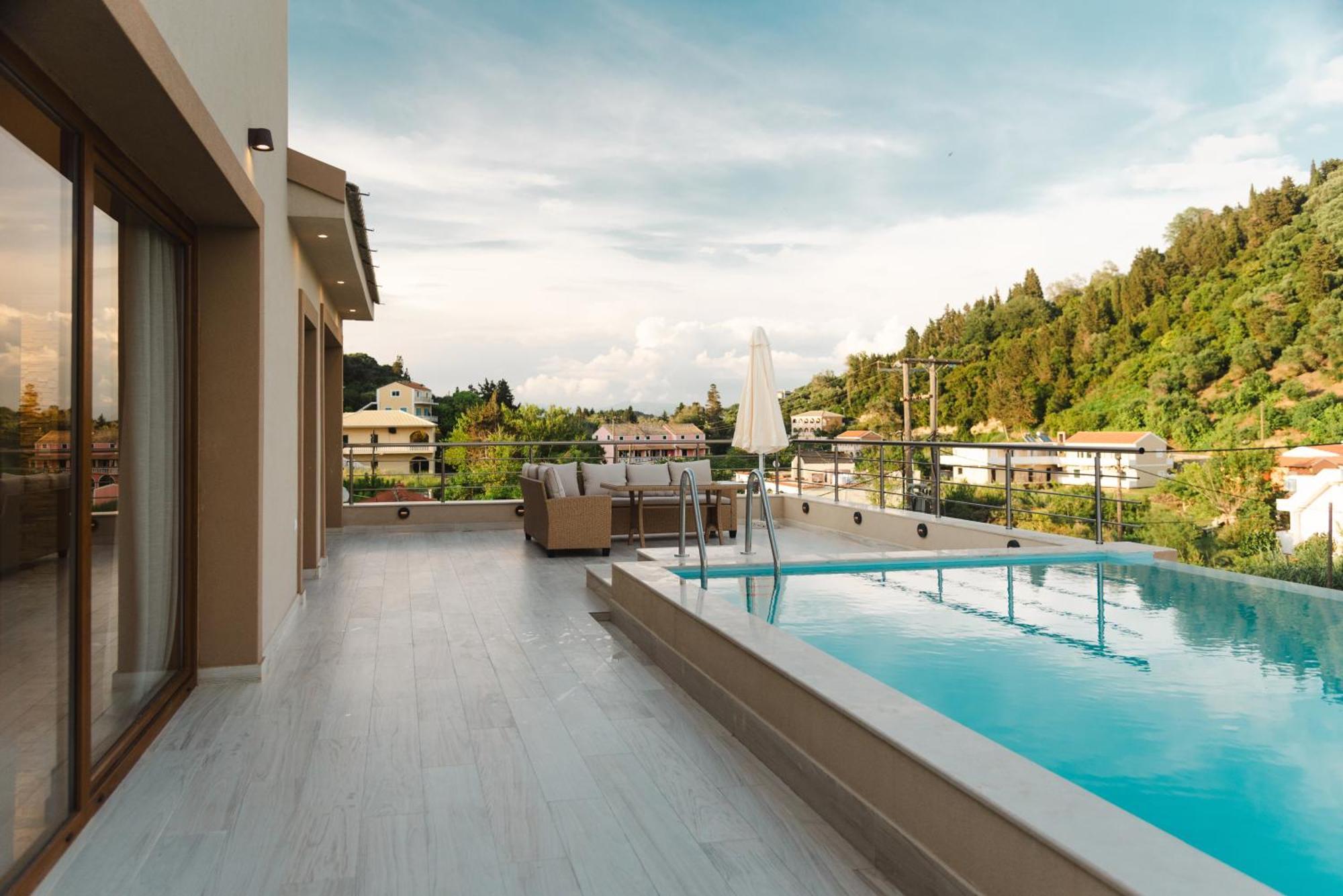 Villa Vasillis-Heated Swimming Pool With Infinity View Віталадес Екстер'єр фото